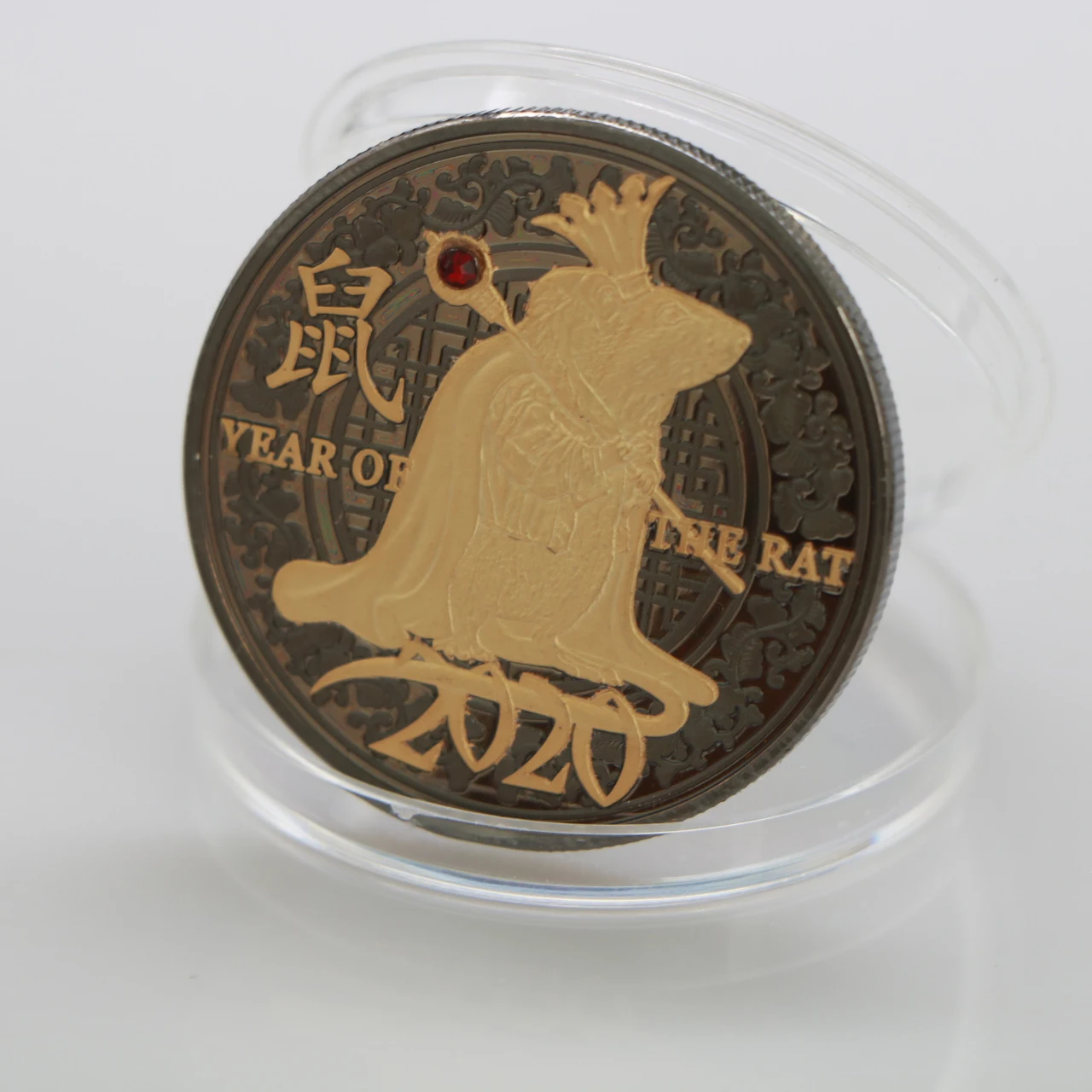 2020 год крысы Китайский Удачи животное никель серебро бриллиант памятная монета