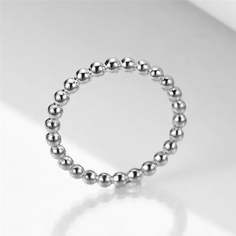 Женское кольцо с бусинами из нержавеющей стали | Украшения и аксессуары