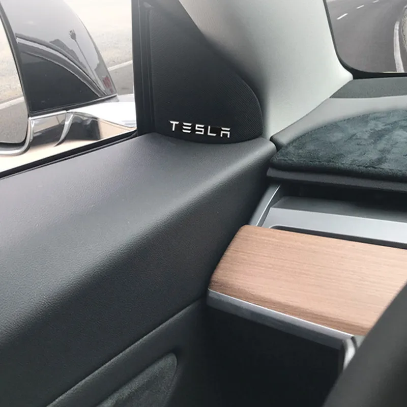 Звуковое украшение из алюминиевого сплава для Tesla Model 3 18 20 4 шт.|Наклейки салона