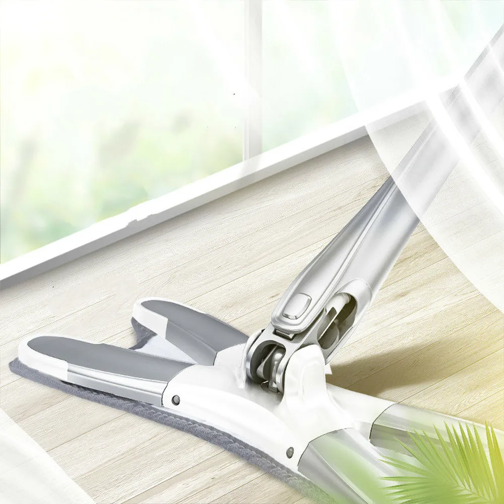 Ручная Швабра для пола без рук моющая плоская швабра с микрофиброй заменяющая