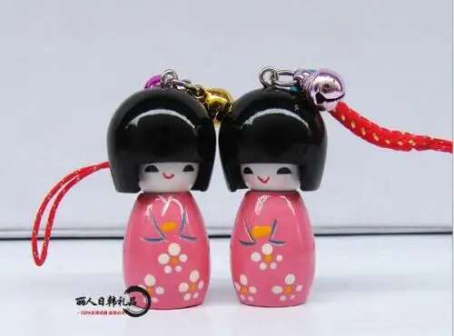 Оптовая продажа 20 шт японская Восточная кокеши Сумочка куклы Шарм | Украшения и