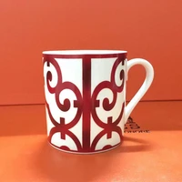 spanish balcony coffee mugs china red fine bone ceramic cups and mugs water cup french afternoon teacup for beautiful gift box