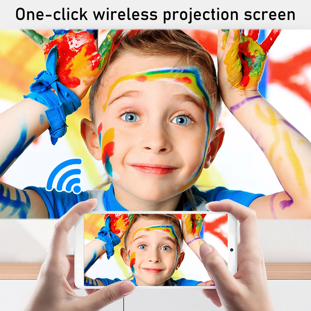 

UNIC CP350 Portable LED Smart Projector 4K Android 10 TV Box WIFI Support 1080P Full HD Proyector HDMI Beamer