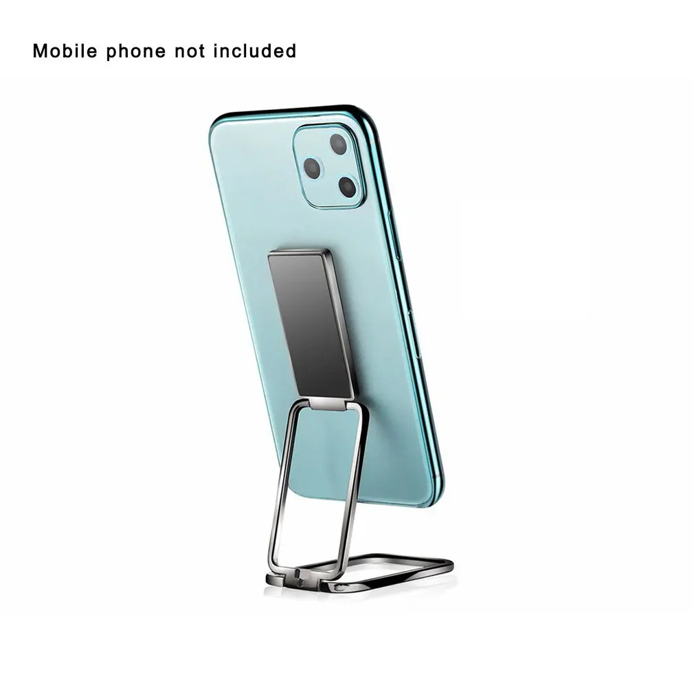 

Square Foldable Phone Holder Ring Buckle Retractable Desktop Phone Holder Magnetic Car Mobile Metal Phone Holder