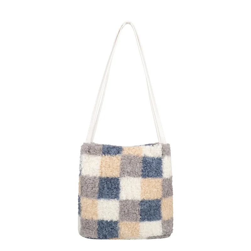 

Women's Bag Winter New Furry Messenger Shoulder Bag 2021 Cute Fashion Simple Underarm Bags For Women