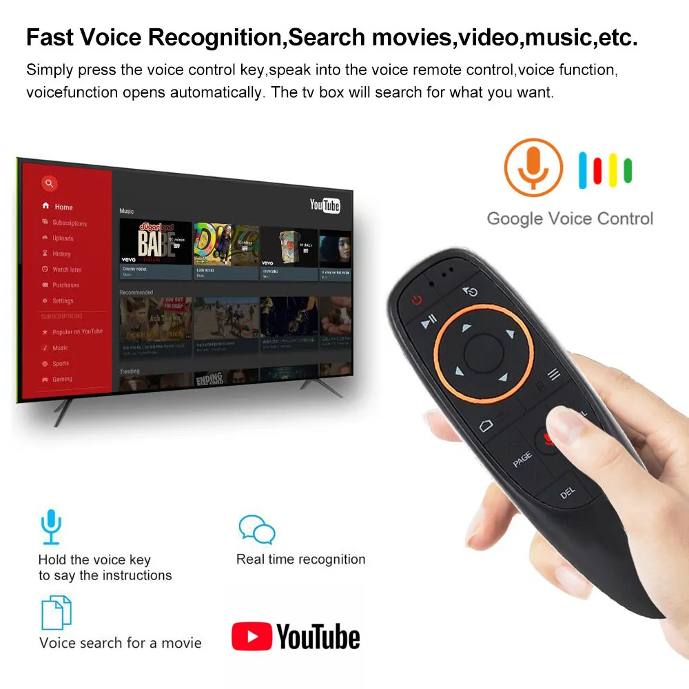 Android 8 1 Smart TV Box T10 Pro четырехъядерный DDR4 4 ГБ ОЗУ 32 Гб ПЗУ Mini PC 4K потоковый медиаплеер