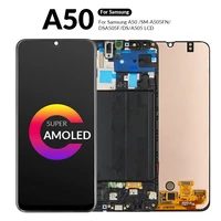 amoled a50 lcd display for samsung a50 sm a505fnds lcd touch screen digitizer for samsung galaxy a505fds a505 lcd with frame