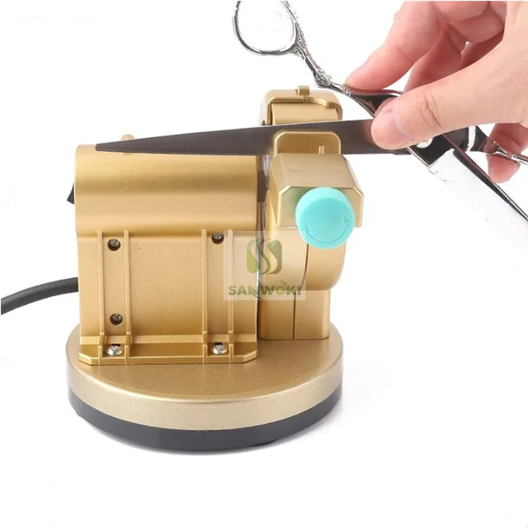 Automatic scissors Sharpener machine Hair Salon Hairdresser Self-Grinding Scissors Machine Flat Shear Tooth Polisher | Бытовая техника