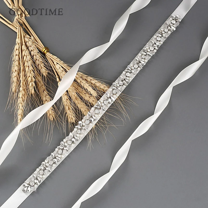 Благородный женский пояс свадебный с кристаллами серебряный ручной работы