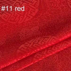 11 red 100 см* 114 см Китайская традиционная жаккардовая парча шелковая хлопковая ткань Шармез - Цвет: 11 red