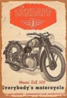 Модель Zundapp Db 200 металлический винтажный жестяной знак для мотоцикла для декора фильма дома бара паба Забавный Ретро плакат на стену