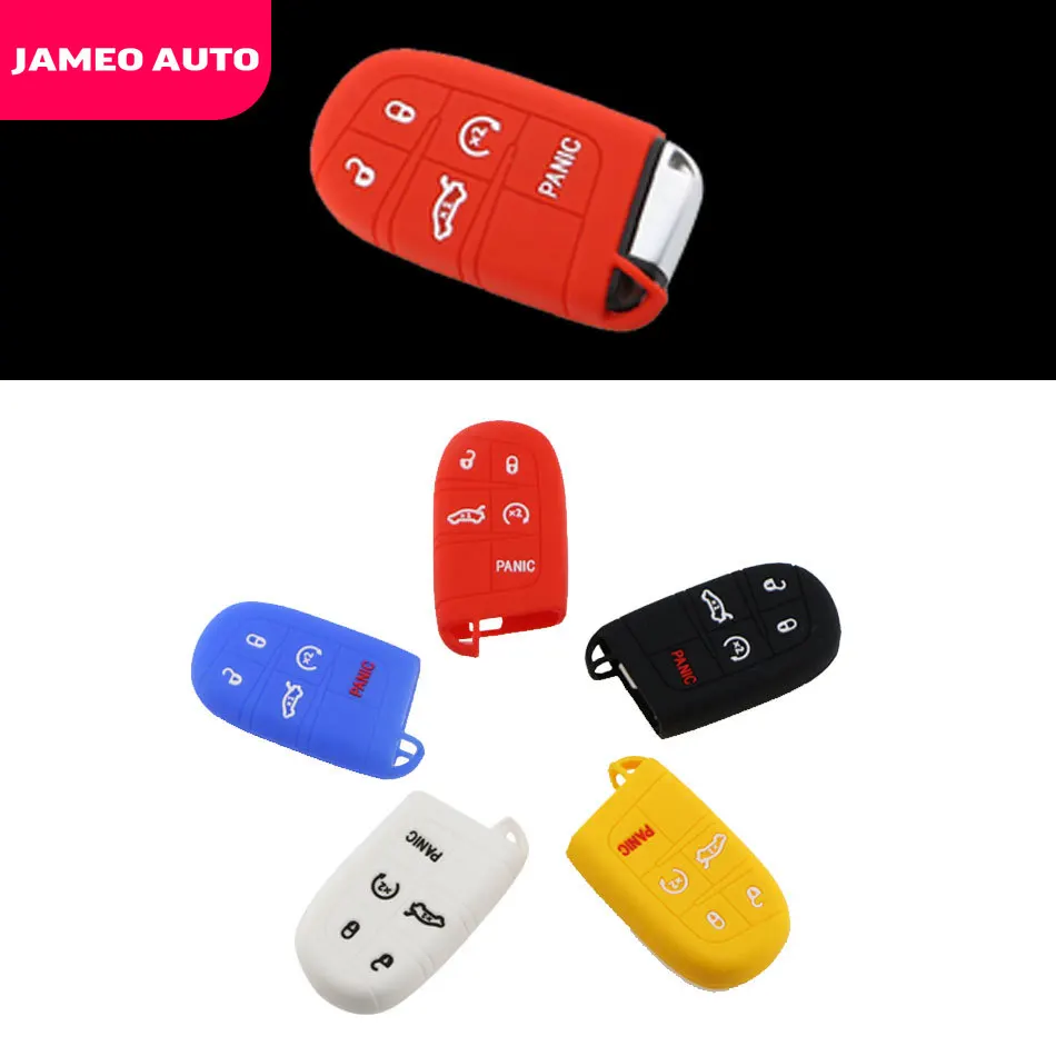 Jameo авто для стайлинга автомобилей силиконовые ключи чехол Dodge Jeep Journey Chrysler 300 Grand