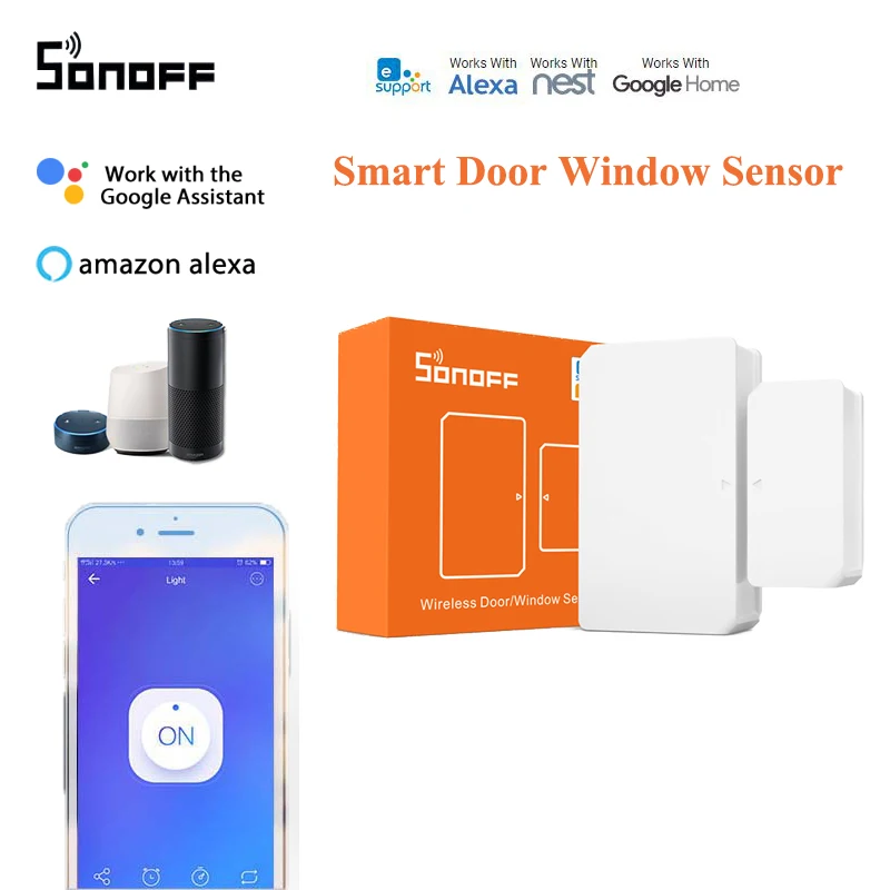 

SONOFF SNZB-04 Zigbee Smart Door Window Sensor Mini Alarm for eWelink APP Work With SONOFF Zigbee Bridge Google Home Alexa