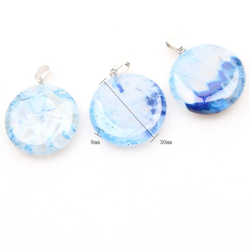 1 шт. круглая форма оптом натуральный камень агатовый опал розовый фиолетовый