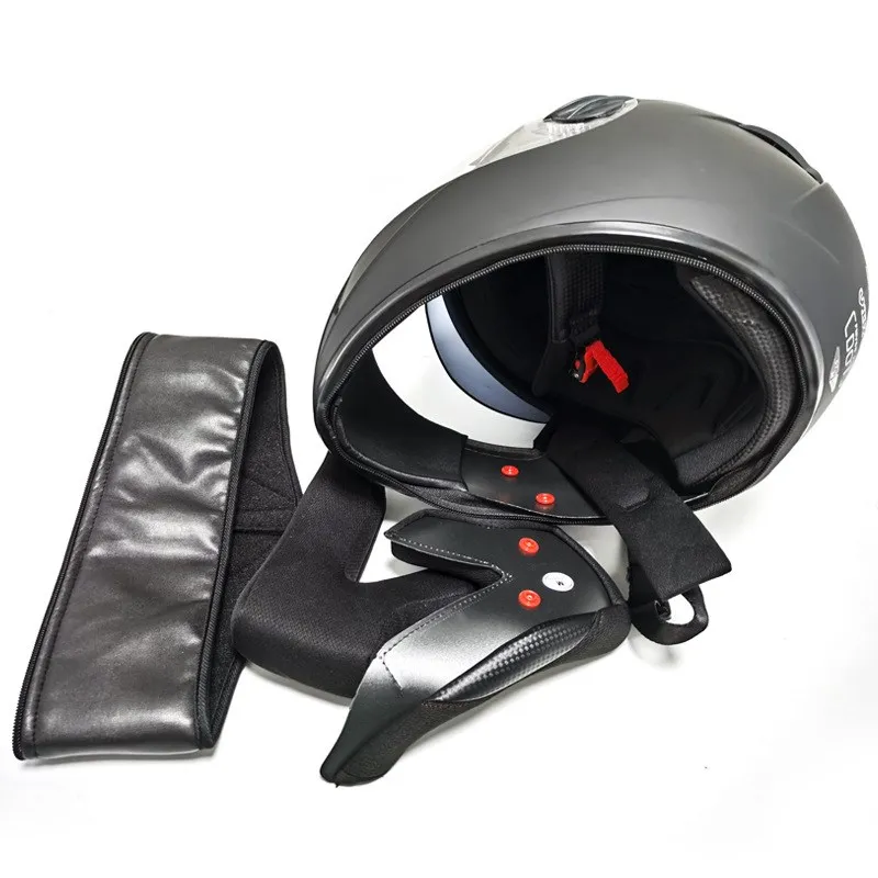 Мотоциклетный шлем с двойными линзами удобные подкладки для шлема полнолицевой