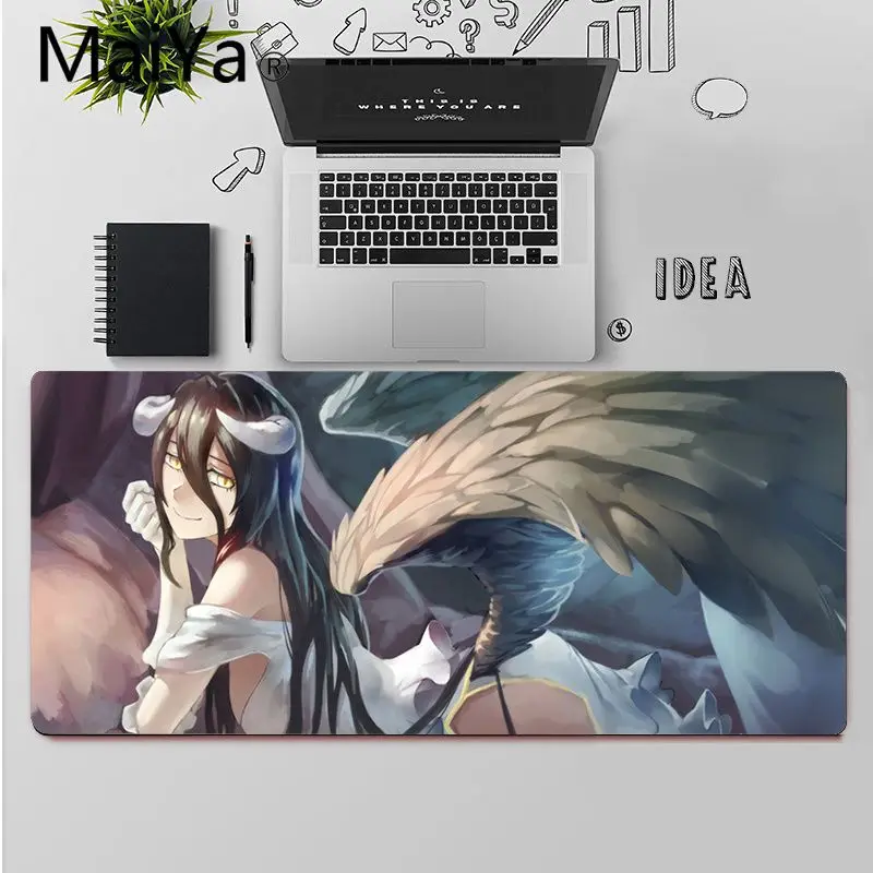 

Maiya Top Quality Anime Overlord Albedo Rubber Mouse Durable Desktop Mousepad Free Shipping Large Mouse Pad Keyboards Mat