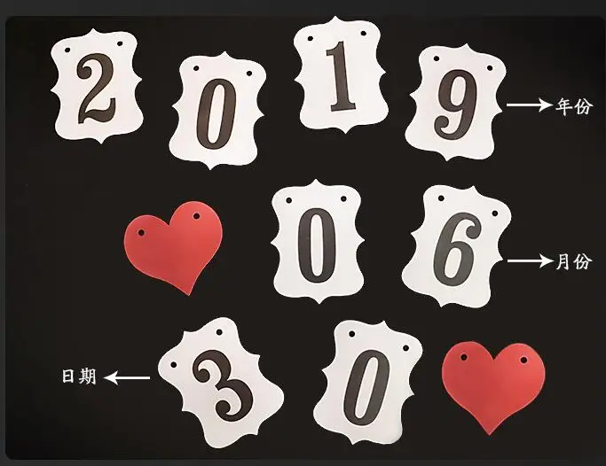 Висячая Бумажная гирлянда на свадьбу 1 комплект | Дом и сад