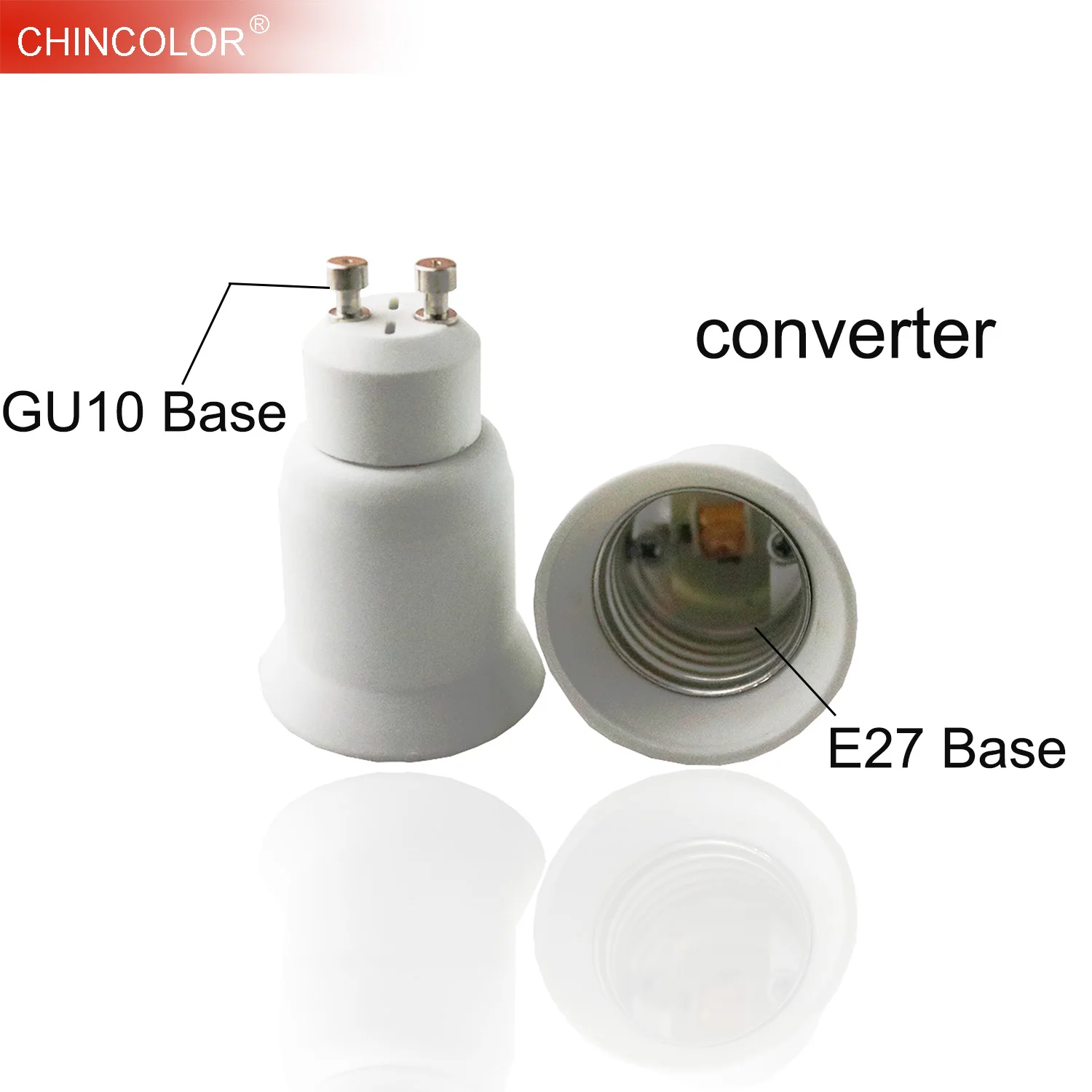 

Led Lamp Base Converter GU10 to E27 Screw Light Bulb Holder Adapter Socket Plug Extender PBT Plastic Safty Fast Ship JQ