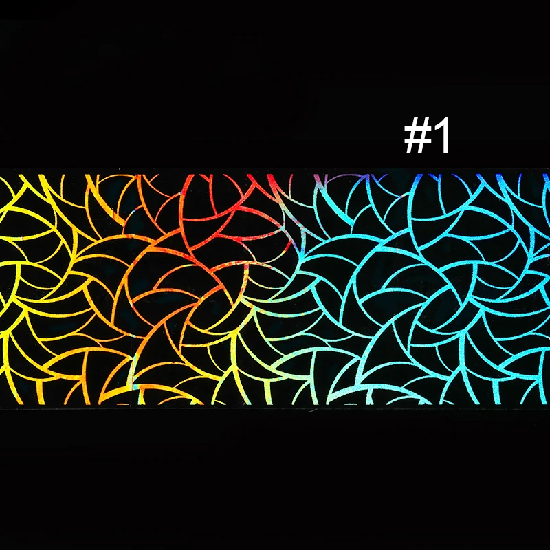 1 пакет 4*99 см Голографическая фольга на ногти наклейка s Красочные сверкающие фольги маникюр Дизайн ногтей переводная бумага DIY дизайн - Цвет: 3