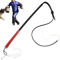 durable pet training tool strong leather dog whip leash medium large dogs training whips belt for working dogs french bulldog