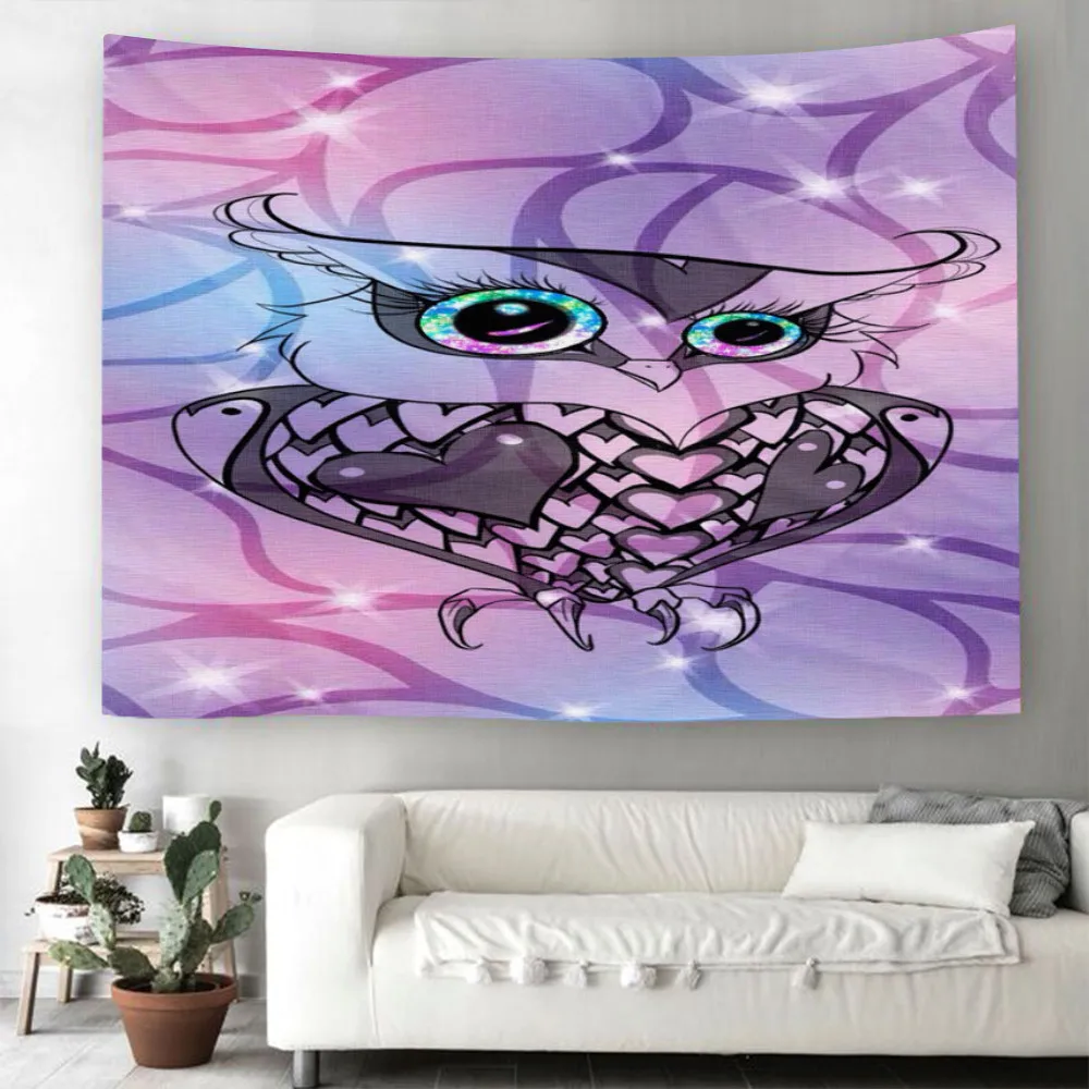 

Фиолетовый гобелен с принтом животных, текстура, великолепное украшение для стены в спальню, гостиную, яркое уникальное одеяло из полиэстер...