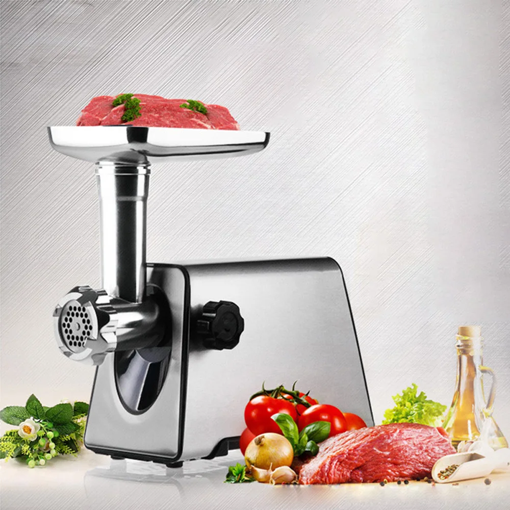 3000W Household Electric Meat Mincer Meat Grinding Machine Automatic Minced Meat With Garlic Sausage Stuffer Food Processor