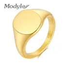 Выгравированное кольцо KOtik для мужчин и женщин из нержавеющей стали золотого цвета с персонализированным именем Love Date Info Service Custom унисекс ювелирные изделия