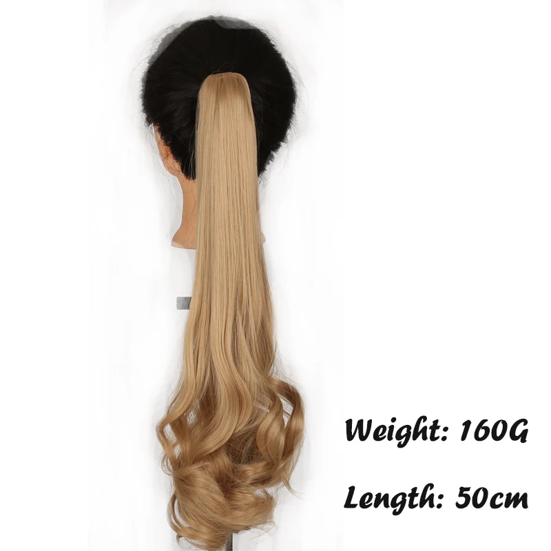 

LVHAN chemical fiber high temperature resistant hair synthetic women's ponytail paw clips in the hair extension wavy curly style
