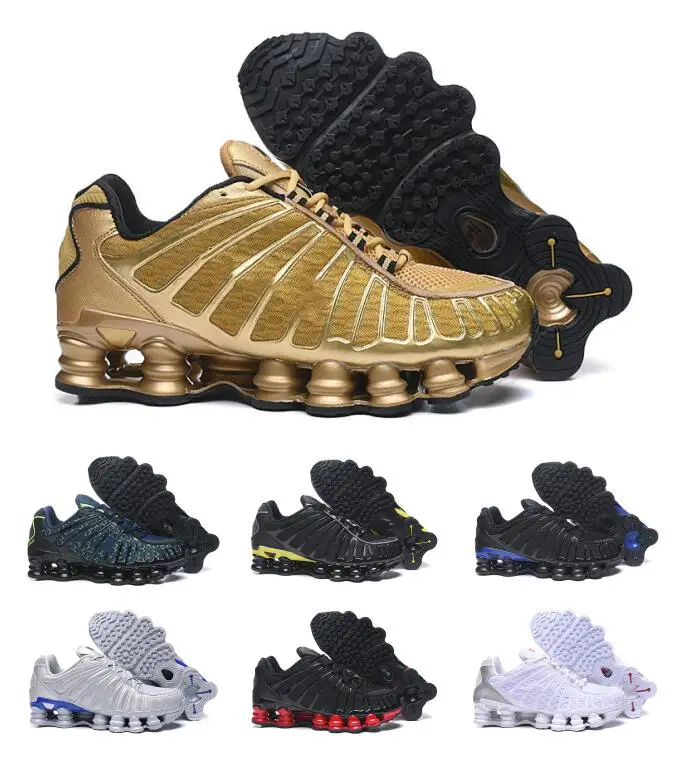 Новый SHOX TL спортивная обувь для мужчин глины оранжевый тройной черного и синего