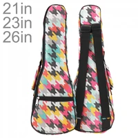 21 23 26 inch colorful ukulele bag 10mm sponge soft case gig ukulele mini guitar waterproof backpack