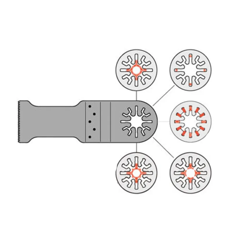 

1 Pc Saw Blade Oscillating Multi Tool Part Diamond Segment For Metal Plastic Wood DIY Cutting Tool Accessories