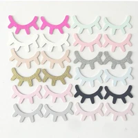 2pcsset unicorn party cute wooden 3d eyelash wall sticker birthday party decorations kids gfit baby shower decorations for home