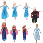 Одежда для кукол 4 вида стилей платье принцессы Повседневная мода подходит для коктейля Повседневная одежда аксессуары для Барби