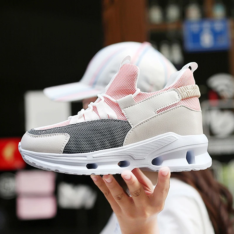 Новинка 2019 года модные кроссовки визуально увеличивающие рост Женская Весенняя
