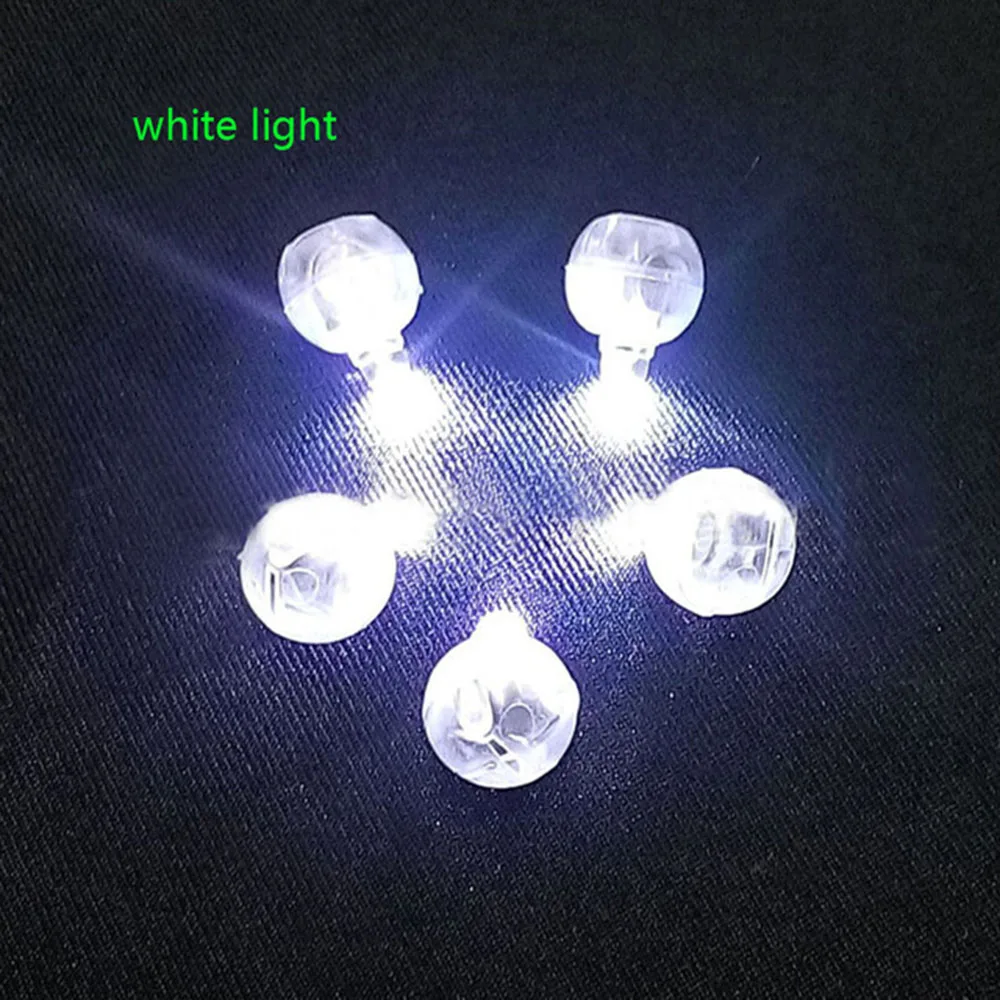 white Круглый RGB Светодиодный вспышка лампа в форме шара мини цвет 10/50 шт постоянный бумажный фонарь воздушные шары для рождественских Свадебная вечеринка украшения - Цвет: white