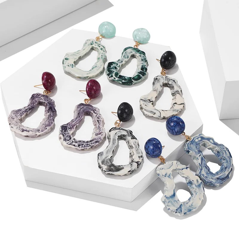 Бесплатная доставка женские серьги Роскошные корейские японские богемные милые