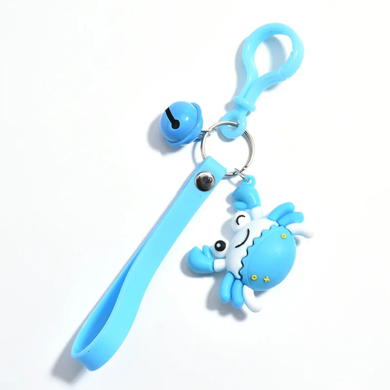 Милый кожаный маленький краб мини брелок для мальчиков и девочек Любовь