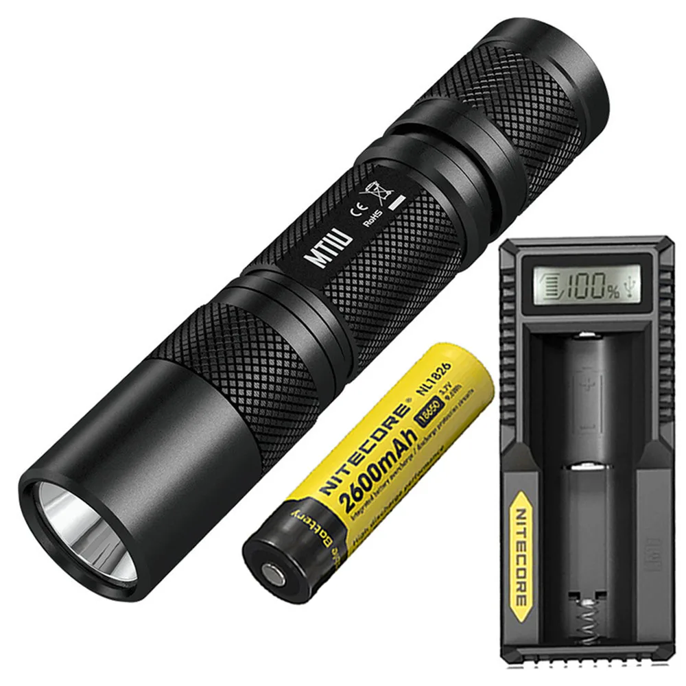 NITECORE MT1U UV Flashlight 900mW 365nm wavelength cold light source handy ultraviolet outdoor torch searching rescue light - Испускаемый цвет: MT1U NL1826 UM10