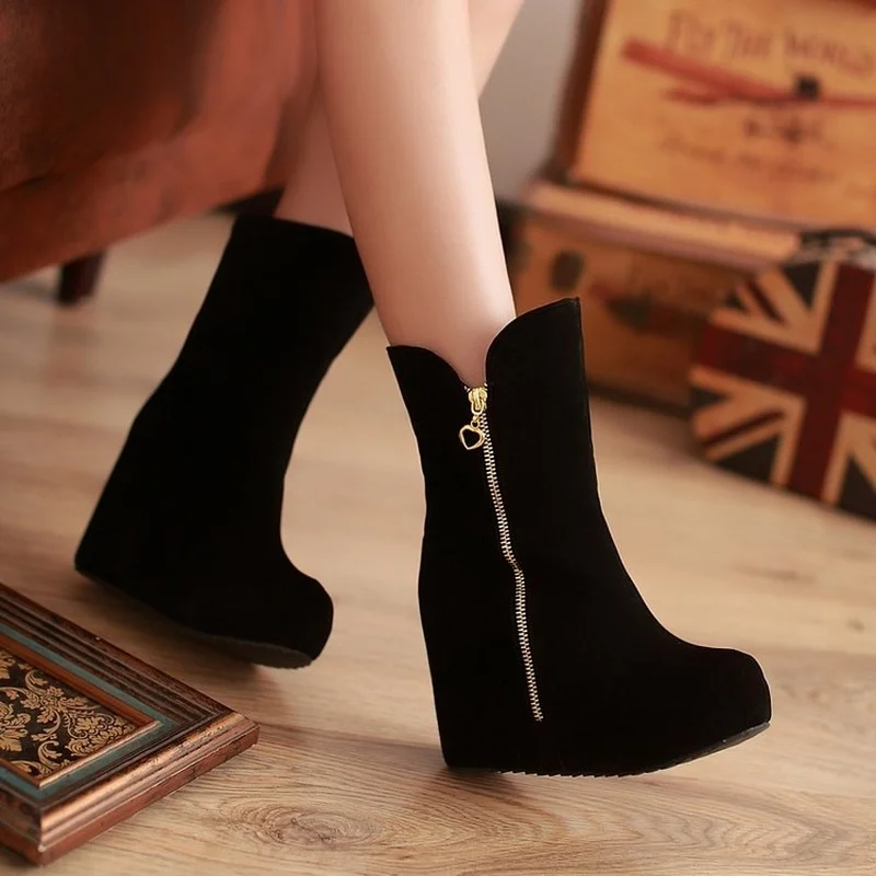 Новое поступление Осень-зима женские сапоги на платформе Повседневная женская