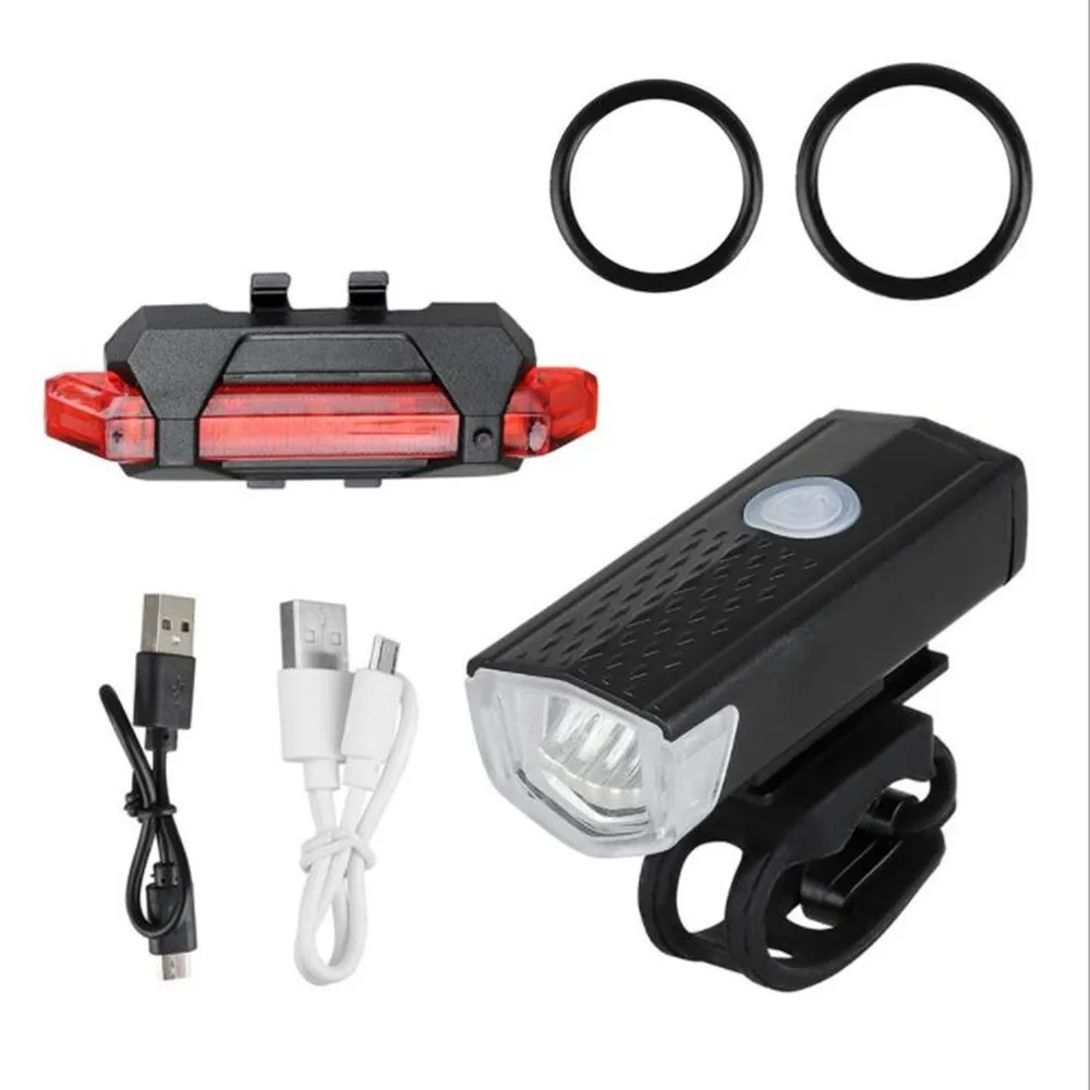 

USB Bicycle Light Rear Rechargeable Waterproof Bike Cycling Headlight LED
