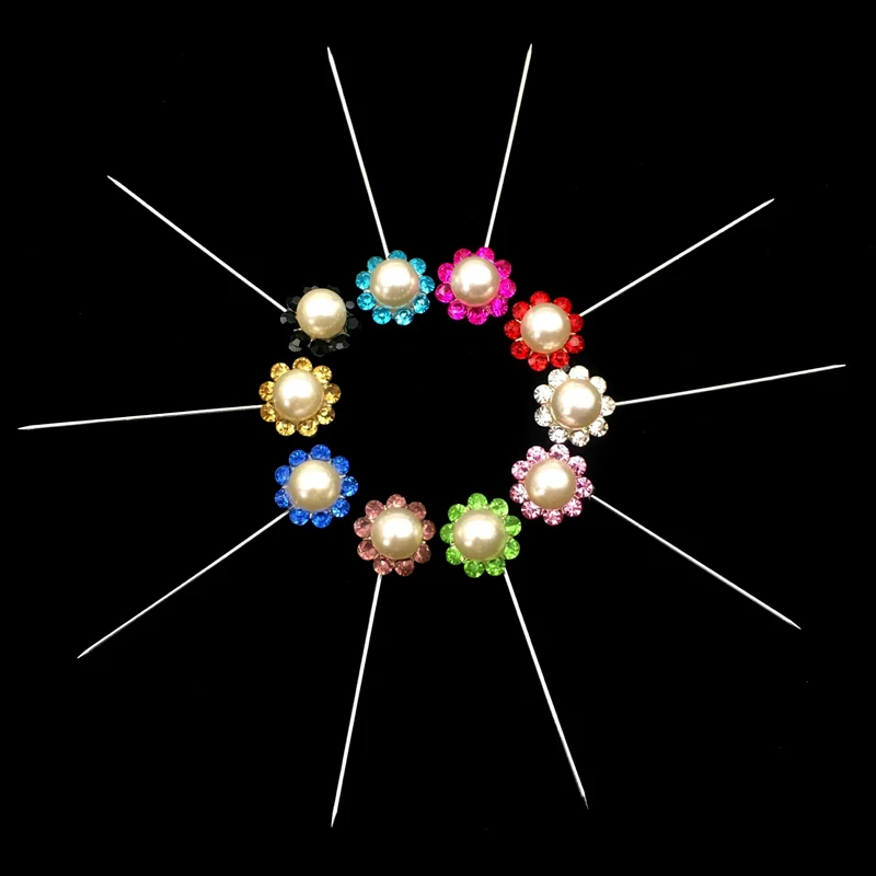Модные большие жемчужные булавки в форме цветов для женщин оптовая продажа