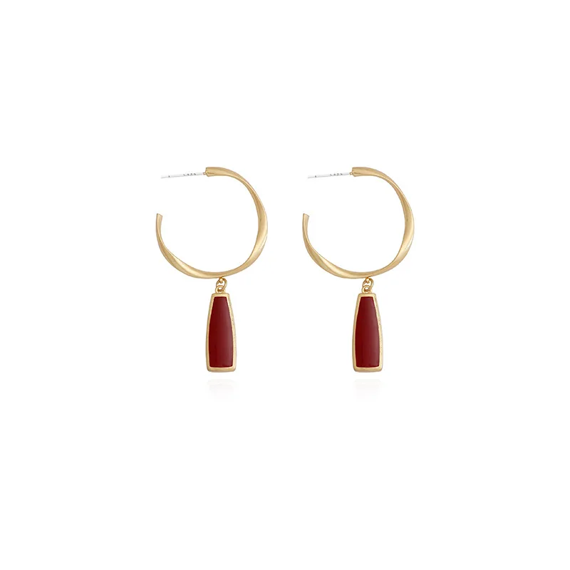 

INS Romantic Elegant Vintage Design Pendant Stud Earrings for Women Jewelry Charms Accesorios Mujer 2022 Pendientes