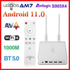 ТВ-приставка Android 11 Amlogic S905X4 UGOOS AM7 медиаплеер DDR4 4 ГБ ОЗУ 32 Гб ПЗУ поддержка AV1 CEC HDR WiFi6 1000M BT5.0 OTT
