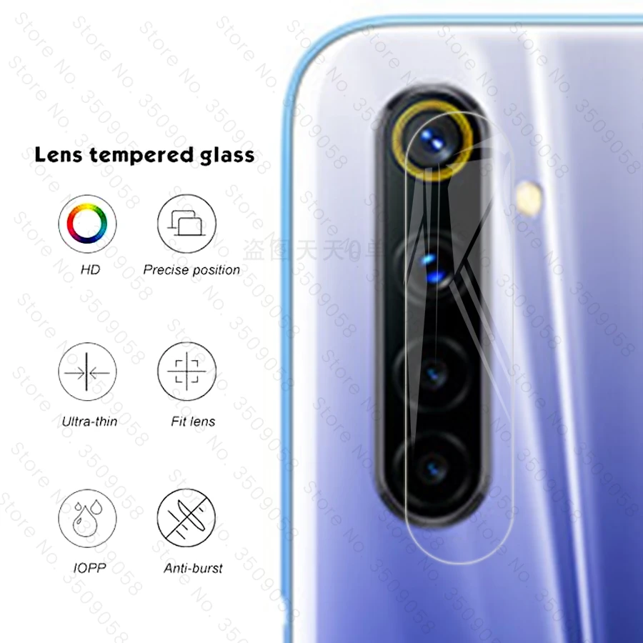 Для realme 6 7 стеклянных Защитный колпачок для объектива камеры oppo realme6 realme7 realmi pro я s