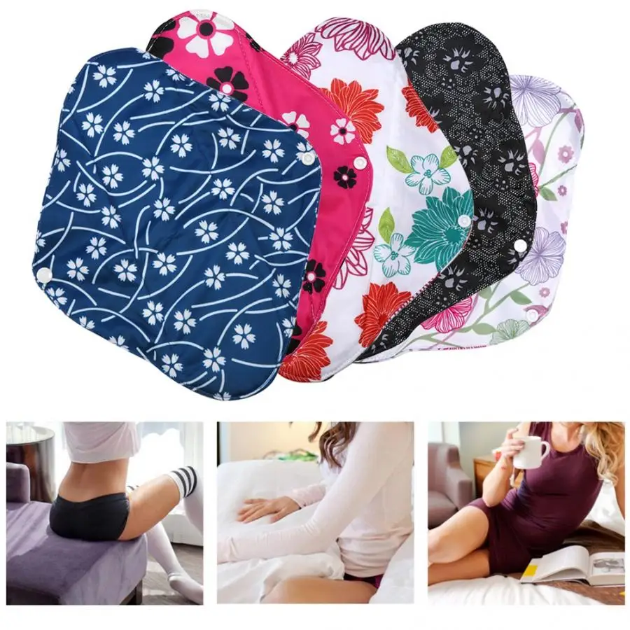 Многоразовые 5 цветов Womem здоровье многоразовые угольно-Бамбуковые