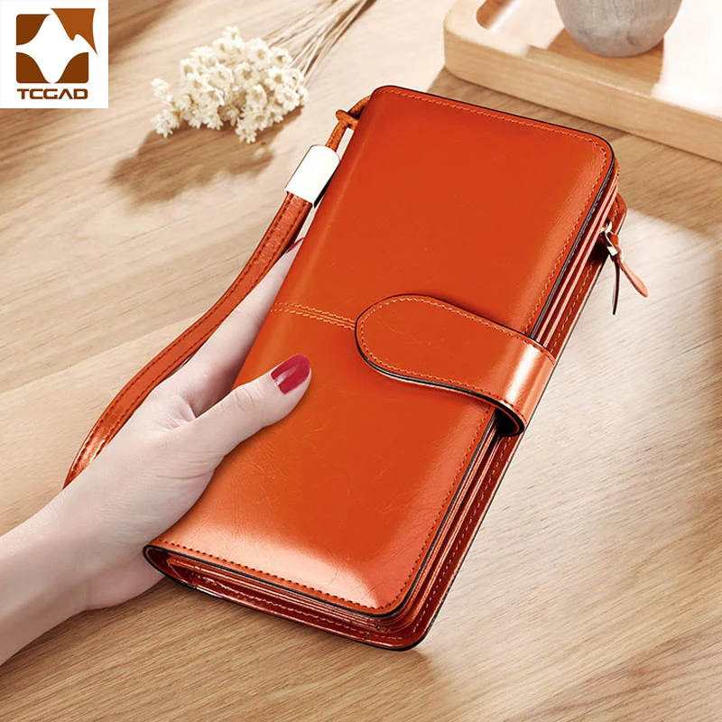 Женский кошелек, длинный, однотонный, женский, bayan cuzdan porte feuille femme, кошельки, кошелек,, женский, из натуральной кожи, billetera mujer