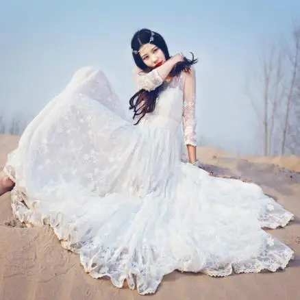 2019 вышитое миди длинное белое пляжное для отдыха платье женское летнее кружевное