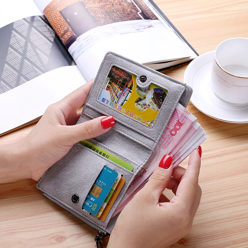 Кошелек женский 2 складных с вышивкой и изображением птиц | Багаж сумки