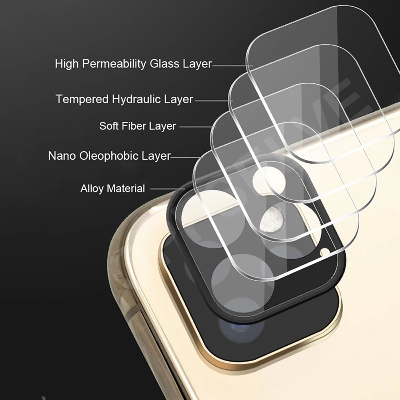 Прозрачная защитная пленка из закаленного стекла для задней линзы для iPhone 11 Pro Max, стеклянная пленка для объектива камеры для iPhone XS Max XR X