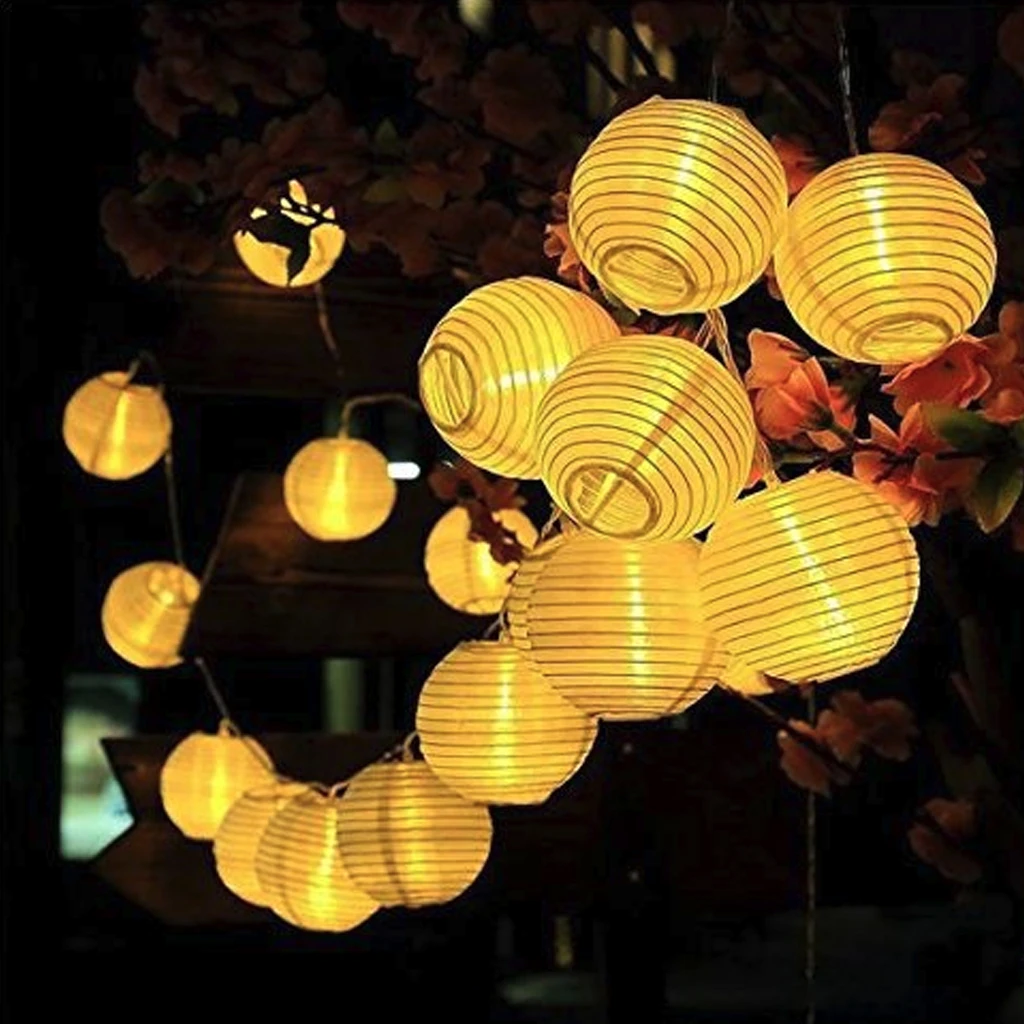 10 LED китайский фонарь Свадебные обручальные кольца Солнечный свет лампы